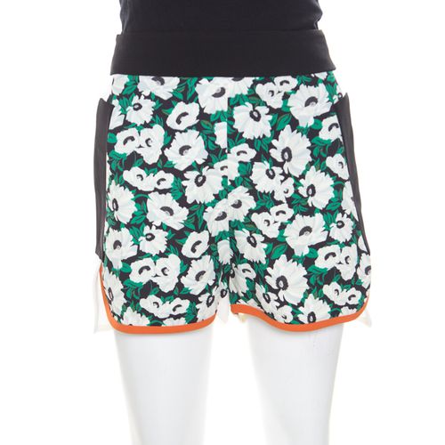 Stella McCartney Multicolor Floral Printed Stretch Knit Kristelle Shorts S - Stella McCartney - Modalova