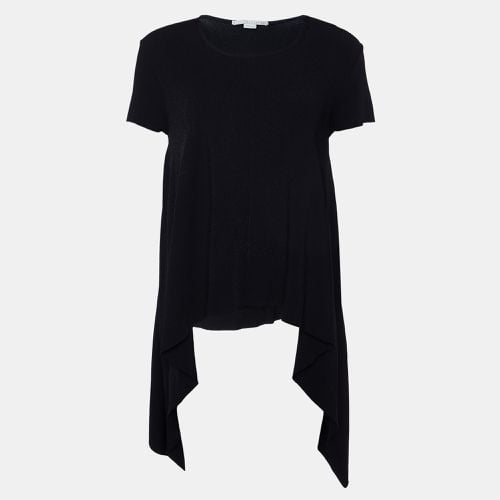 Stella McCartney Black Jersey Draped Top L - Stella McCartney - Modalova