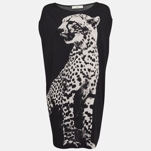 Stella McCartney Black Leopard Print Jersey T-Shirt M - Stella McCartney - Modalova