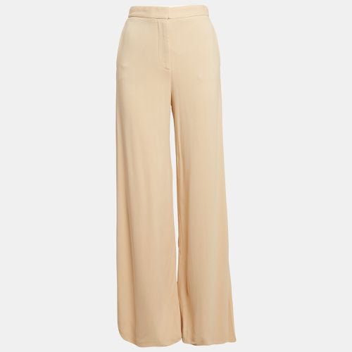 Stella McCartney Beige Crepe Wide Leg Pants XS - Stella McCartney - Modalova