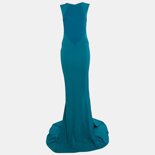 Stella McCartney Aqua Blue Jersey Sleeveless Maxi Dress S - Stella McCartney - Modalova