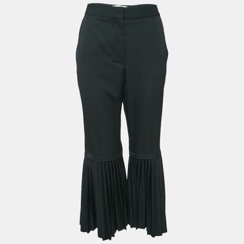 Stella McCartney Black Wool Pleated Wide Leg Pants M - Stella McCartney - Modalova