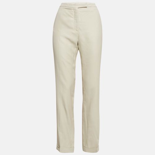 Stella McCartney Off-White Gabardine Tailored Trousers M - Stella McCartney - Modalova