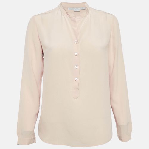 Stella McCartney Pink Silk Half Placket Blouse M - Stella McCartney - Modalova