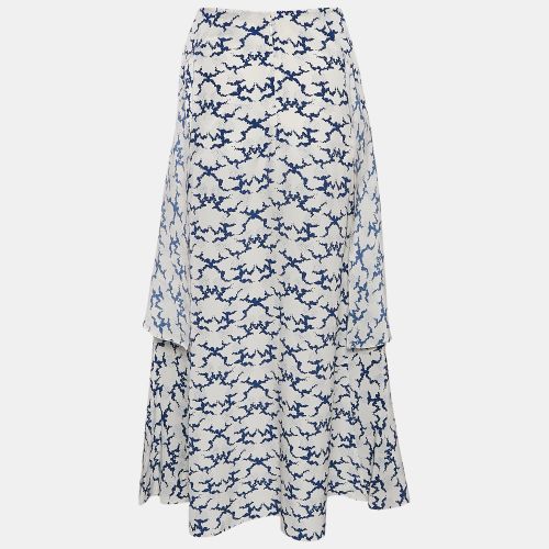 Printed Silk Layered Midi Skirt M - Stella McCartney - Modalova