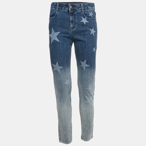 Stella McCartney Blue Washed Star Print Denim Jeans M Waist 28" - Stella McCartney - Modalova