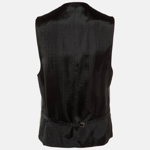 Charcoal Patterned Wool Sleeveless Vest S - Stella McCartney - Modalova