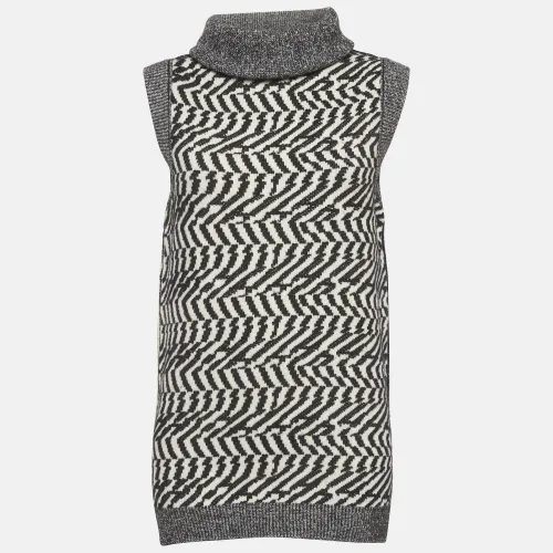 Patterned Wool Cowl Neck Top XS - Stella McCartney - Modalova