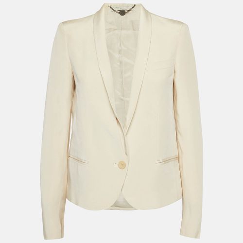 Stella McCartney Cream Silk Single Breasted Blazer S - Stella McCartney - Modalova