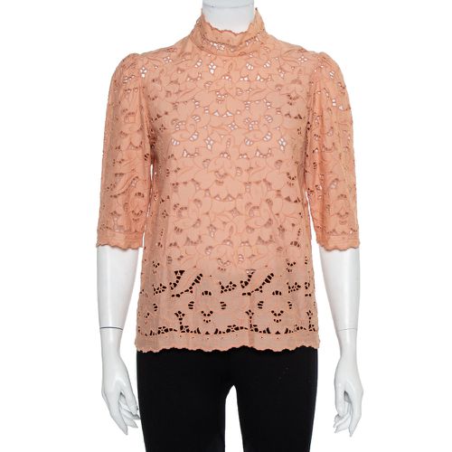 Eyelet Lace Back Button Detail Top S - Stella McCartney - Modalova