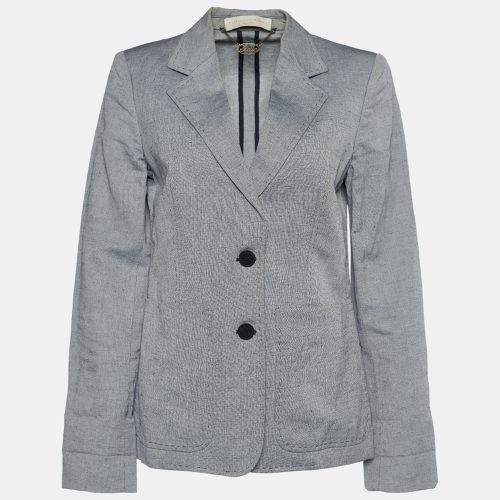 Stella McCartney Grey Linen Single Breasted Blazer M - Stella McCartney - Modalova