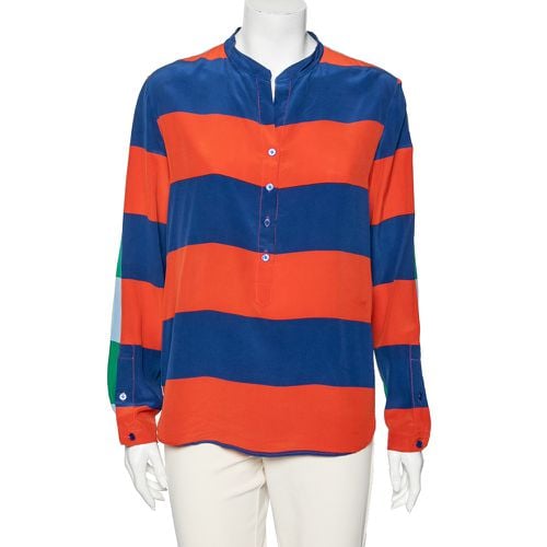 Stella McCartney Multicolored Striped Silk Button Front Shirt M - Stella McCartney - Modalova