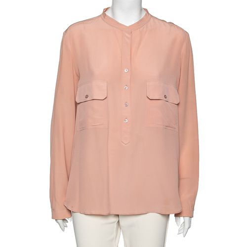 Stella McCartney Peach Silk Pocket Detail Blouse L - Stella McCartney - Modalova