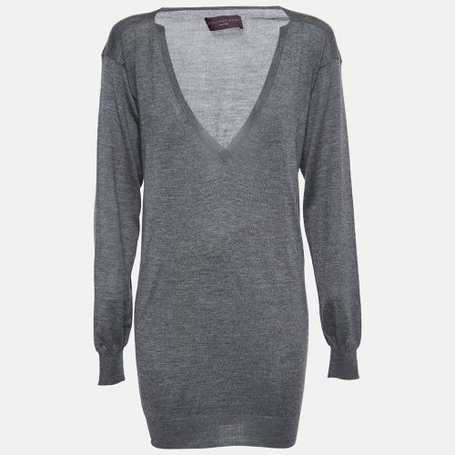 Stella McCartney Grey Knit Long Sleeve V Neck Sweater S - Stella McCartney - Modalova