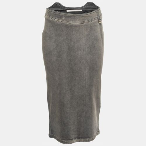 Stella McCartney Grey Faded Effect Denim Midi Skirt S - Stella McCartney - Modalova