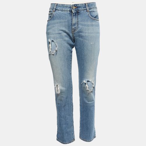 Stella McCartney Blue Washed & Distressed Denim Jeans S Waist 27" - Stella McCartney - Modalova