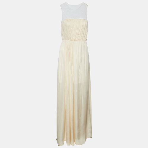 Stella McCartney Cream Silk & Lace Sleeveless Maxi Dress M - Stella McCartney - Modalova