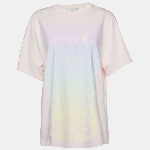 Stella McCartney Pink Graphic Print Cotton Crew Neck T-Shirt S - Stella McCartney - Modalova