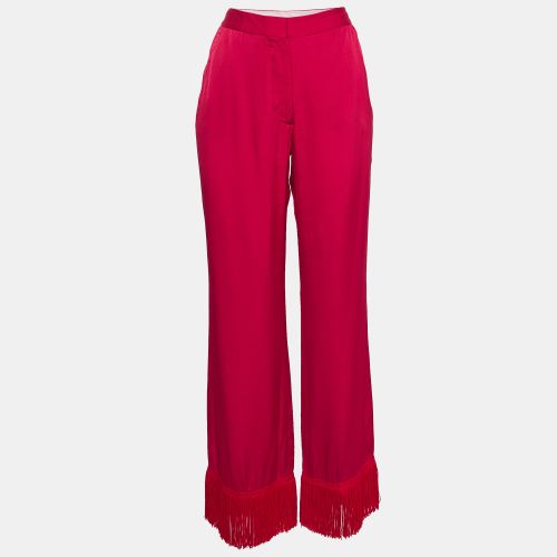 Stella McCartney Pink Satin Tassels Detail Trousers S - Stella McCartney - Modalova