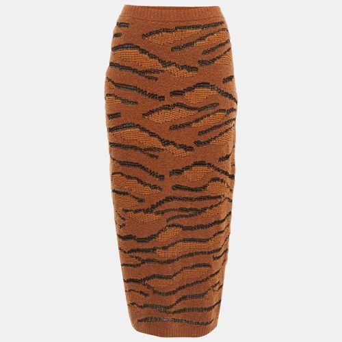 Wool Tiger Intarsia Pencil Skirt M - Stella McCartney - Modalova