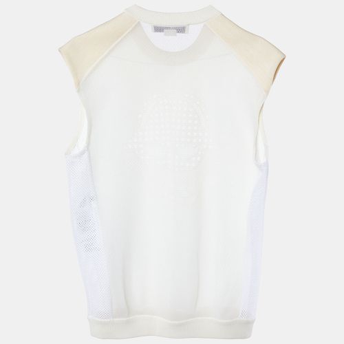 Stella McCartney Cream Patterned Knit Sleeveless Sweater M - Stella McCartney - Modalova