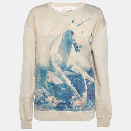 Stella McCartney Light Pink Unicorn Printed Cotton and Wool Sweatshirt L - Stella McCartney - Modalova