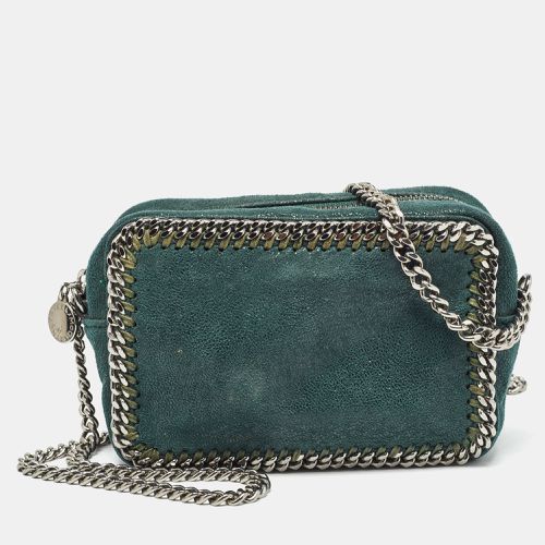 Stella McCartney Dark Green Faux Suede Falabella Camera Bag - Stella McCartney - Modalova