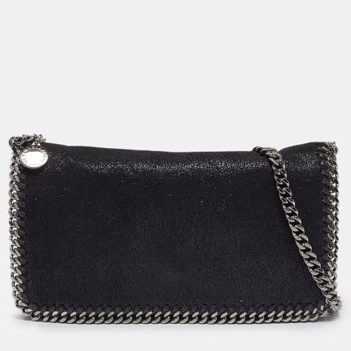 Stella McCartney Black Faux Suede Falabella Flap Crossbody Bag - Stella McCartney - Modalova