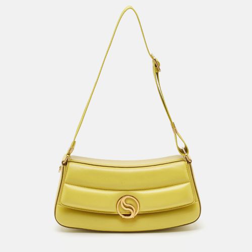 Stella McCartney Lime Faux Leather S-Wave Padded Shoulder Bag - Stella McCartney - Modalova