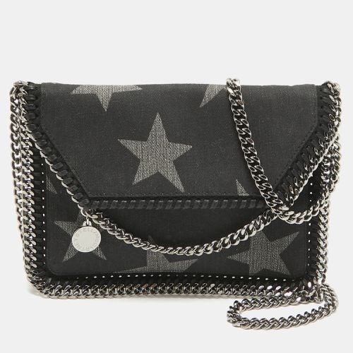 Stella McCartney Black Denim Star Falabella Wallet Crossbody Bag - Stella McCartney - Modalova