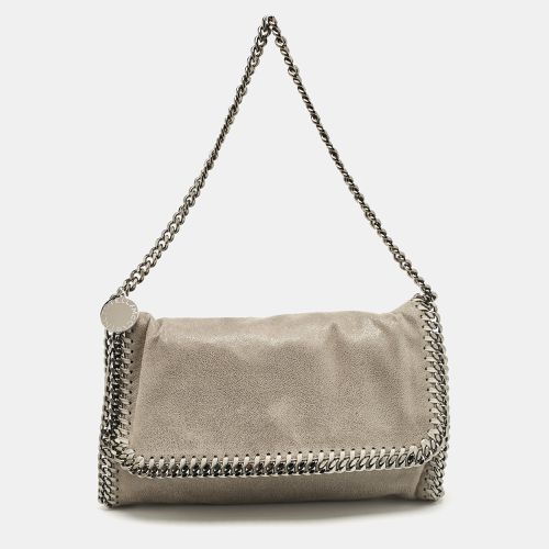 Stella McCartney Grey Faux Suede Falabella Flap Bag - Stella McCartney - Modalova