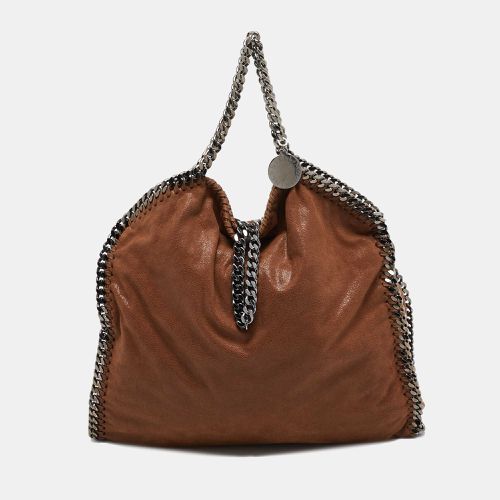 Stella McCartney Brown Faux Suede Small Falabella Tote - Stella McCartney - Modalova