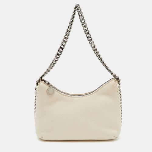 Stella McCartney Off White Faux Suede Mini Falabella Shoulder Bag - Stella McCartney - Modalova