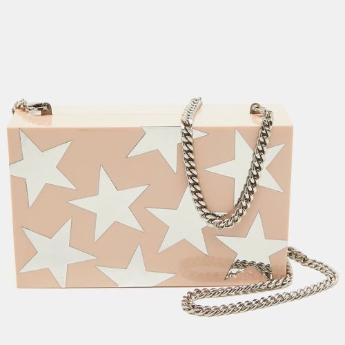 Stella McCartney Blush Pink Plexiglass Stars Chain Clutch - Stella McCartney - Modalova