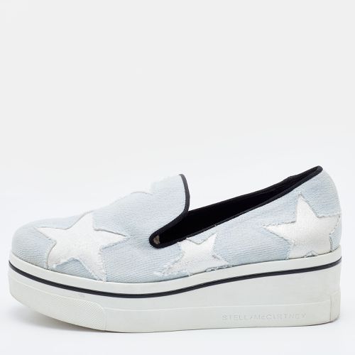 Stella McCartney Light Blue Denim Binx Star Platform Sneakers Size 36 - Stella McCartney - Modalova