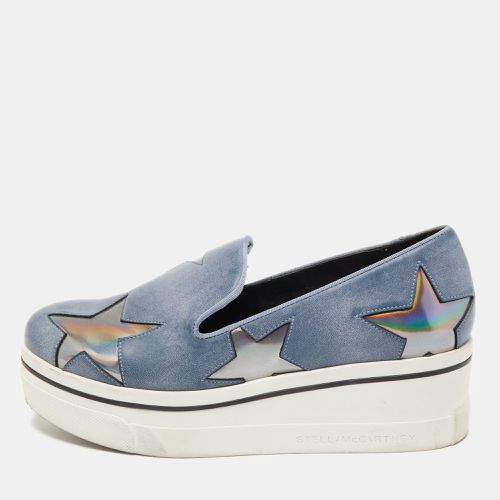 Stella McCartney Blue Faux Leather Binx Star Sneakers Size 36 - Stella McCartney - Modalova