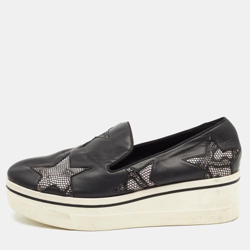 Stella McCartney Black Faux Leather Binx Star Sneakers Size 40 - Stella McCartney - Modalova