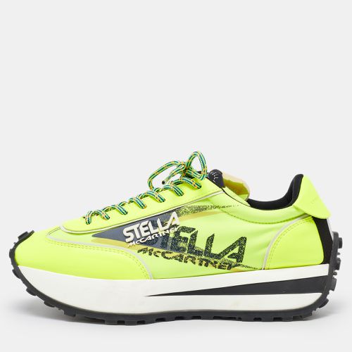 Stella McCartney Neon Yellow Fabric and Leather Reclypse Sneakers Size 39 - Stella McCartney - Modalova