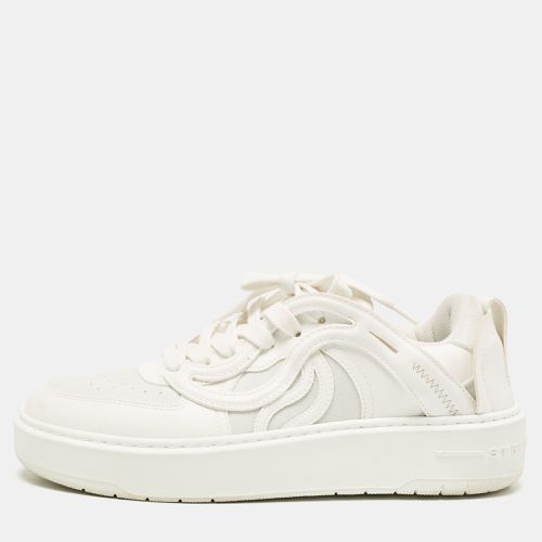 Stella McCartney White Faux Leather and Faux Suede Lace Up Sneakers Size 38 - Stella McCartney - Modalova