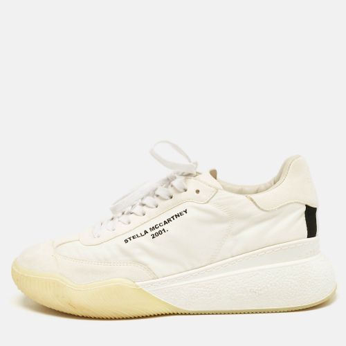 Stella McCartney White Fabric and Faux Suede Eclypse Low Top Sneakers Size 40 - Stella McCartney - Modalova