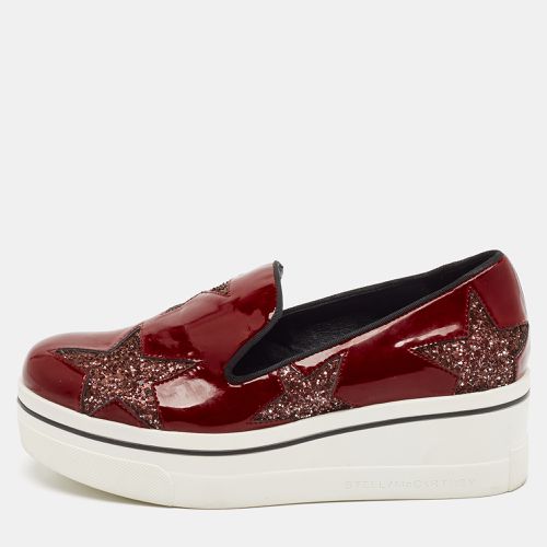 Stella McCartney Red Faux Patent Leather Binx Star Sneakers Size 40 - Stella McCartney - Modalova