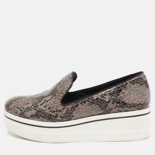 Stella McCartney Brown Faux Python Leather Binx Sneakers Size 41 - Stella McCartney - Modalova