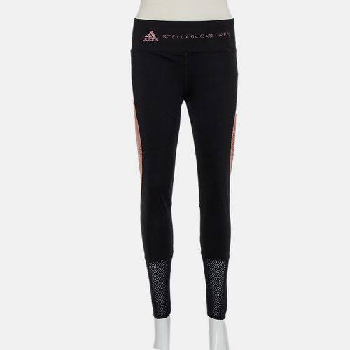 Stella McCartney x Adidas /Pink Perforated Knit Leggings L - Stella McCartney Adidas - Modalova