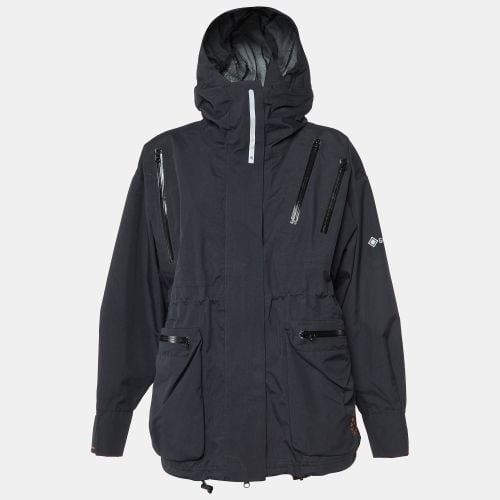 Adidas by Stella McCartney Black Logo Print Hooded Jacket M - Stella McCartney Adidas - Modalova