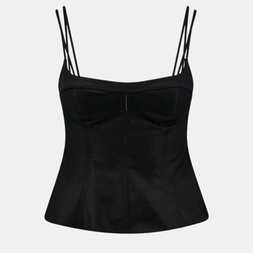 Stella Mccartney Black Cotton Peplum Top S - Stella McCartney - Modalova