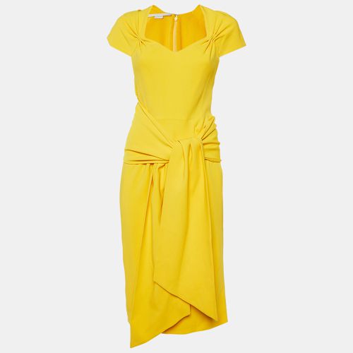 Stella McCartney Yellow Crepe Tie Back Midi Dress M - Stella McCartney - Modalova