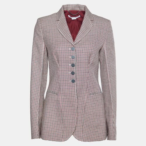 Stella McCartney Multicolor Houndstooth Wool Single Breasted Blazer S - Stella McCartney - Modalova