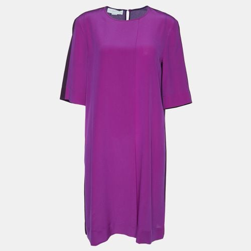 Stella McCartney Purple Silk Overlap Dress M - Stella McCartney - Modalova