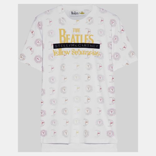 Stella McCartney X The Beatles White Printed Cotton T-Shirt XS (IT 36) - Stella McCartney - Modalova