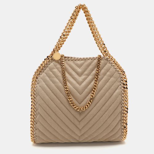 Chevron Quilted Faux Suede Mini Falabella Tote - Stella McCartney - Modalova